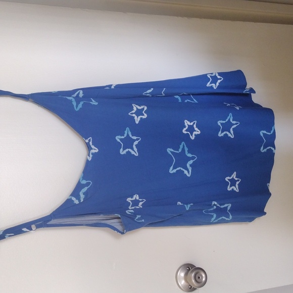 Torrid Blue and white star tank - Picture 1 of 3